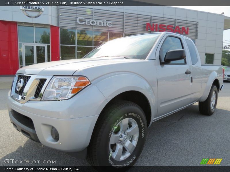 Brilliant Silver Metallic / Graphite 2012 Nissan Frontier SV V6 King Cab