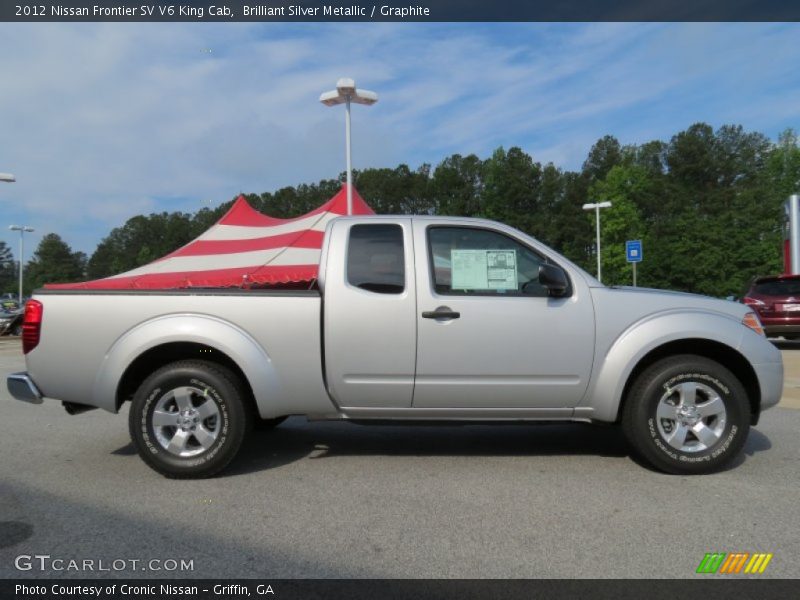 Brilliant Silver Metallic / Graphite 2012 Nissan Frontier SV V6 King Cab