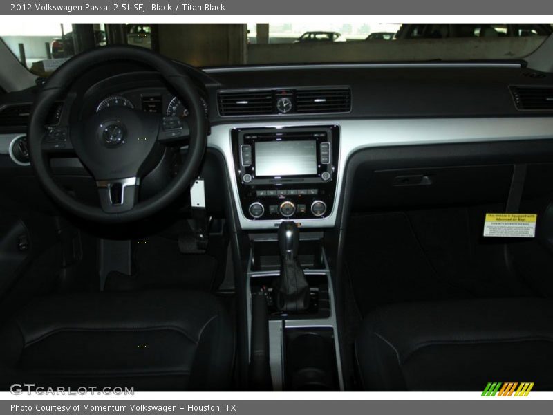Black / Titan Black 2012 Volkswagen Passat 2.5L SE