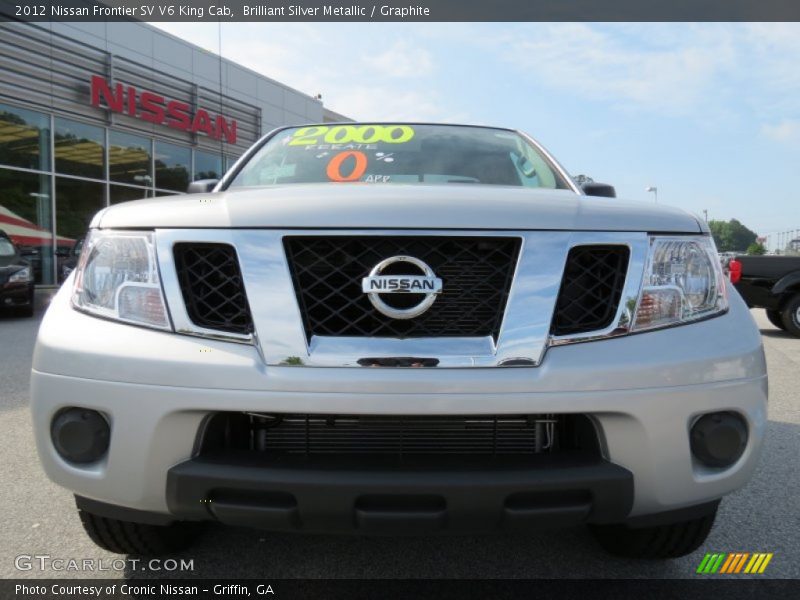 Brilliant Silver Metallic / Graphite 2012 Nissan Frontier SV V6 King Cab