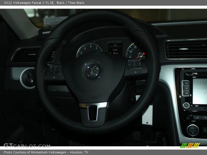 Black / Titan Black 2012 Volkswagen Passat 2.5L SE