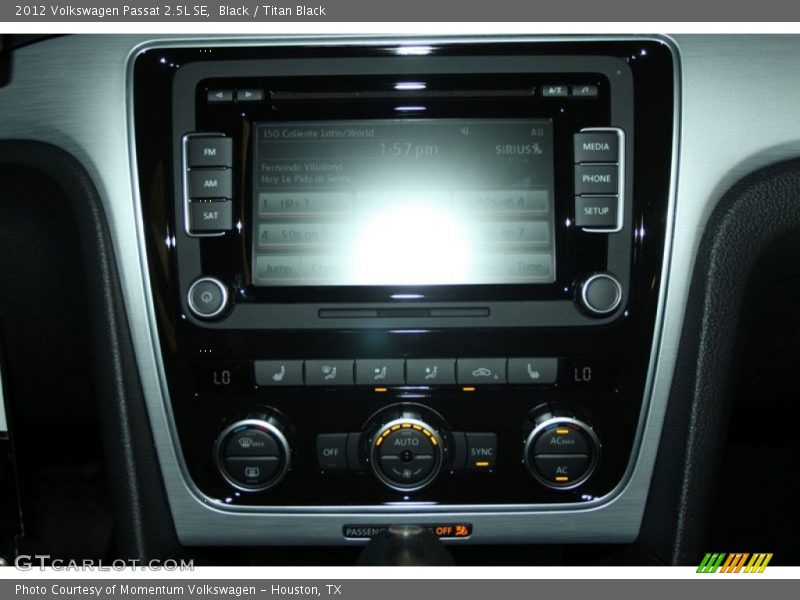Black / Titan Black 2012 Volkswagen Passat 2.5L SE