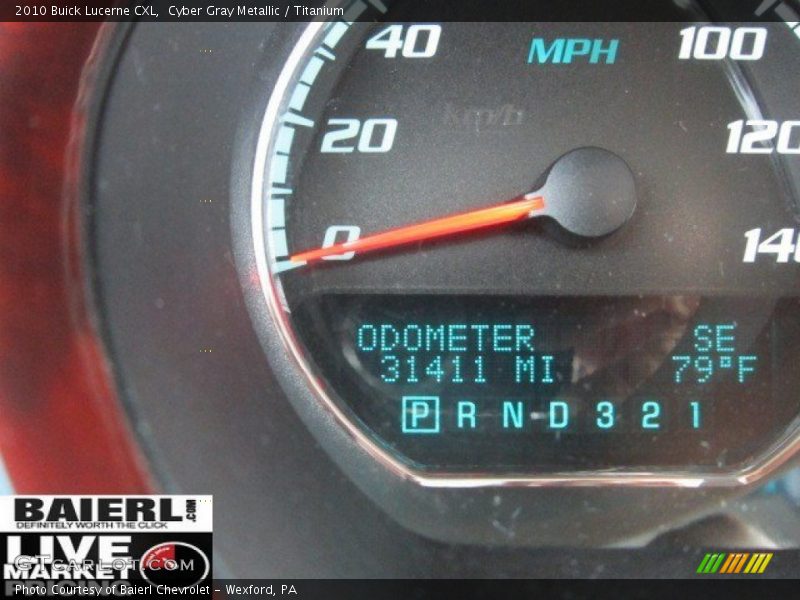 Cyber Gray Metallic / Titanium 2010 Buick Lucerne CXL