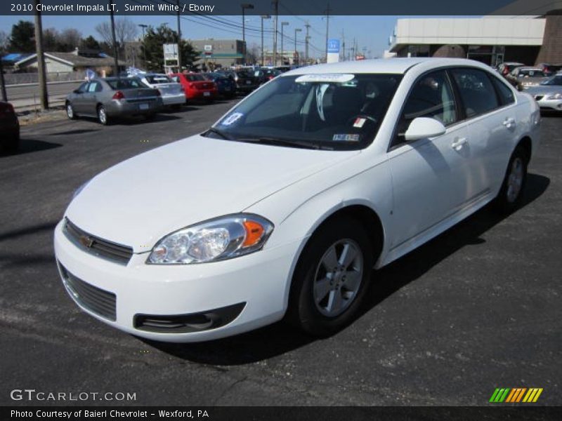 Summit White / Ebony 2010 Chevrolet Impala LT