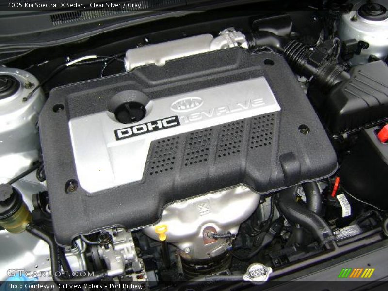 Clear Silver / Gray 2005 Kia Spectra LX Sedan