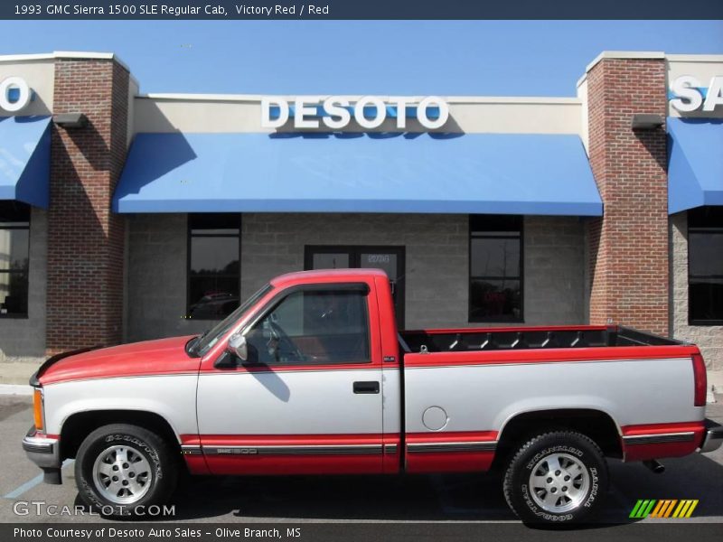 Victory Red / Red 1993 GMC Sierra 1500 SLE Regular Cab