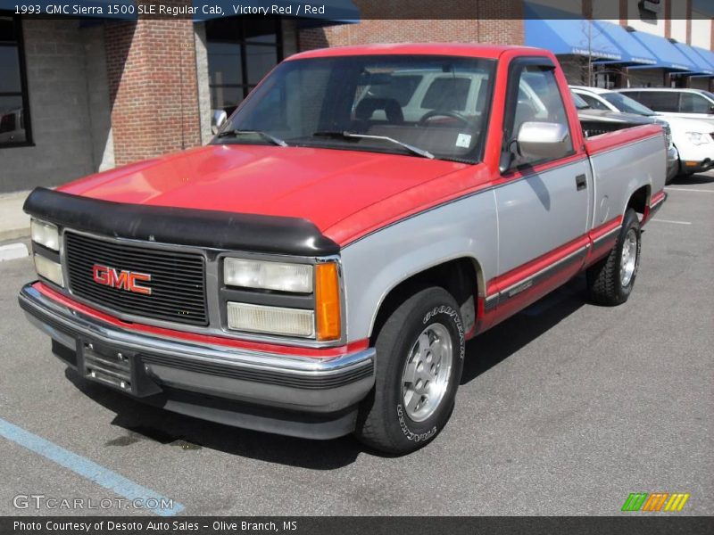 Victory Red / Red 1993 GMC Sierra 1500 SLE Regular Cab