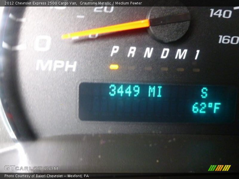 Graystone Metallic / Medium Pewter 2012 Chevrolet Express 2500 Cargo Van