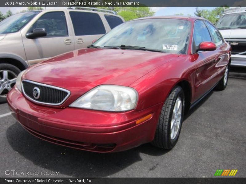 Toreador Red Metallic / Medium Parchment 2001 Mercury Sable LS Sedan