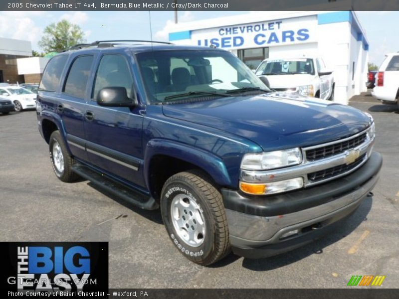 Bermuda Blue Metallic / Gray/Dark Charcoal 2005 Chevrolet Tahoe LT 4x4