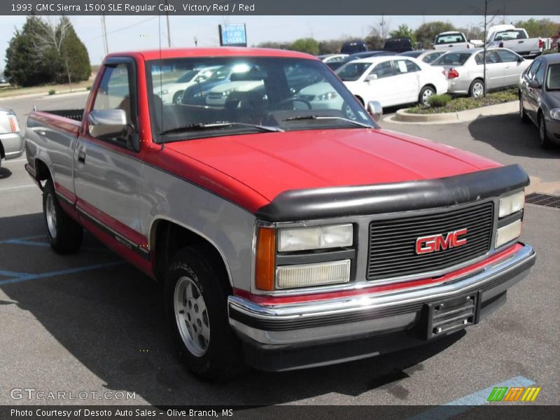 Victory Red / Red 1993 GMC Sierra 1500 SLE Regular Cab