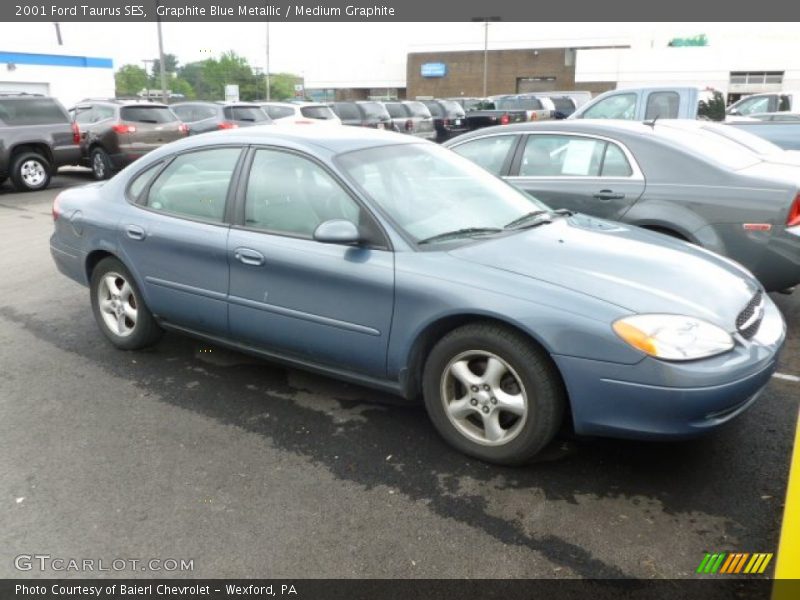 Graphite Blue Metallic / Medium Graphite 2001 Ford Taurus SES