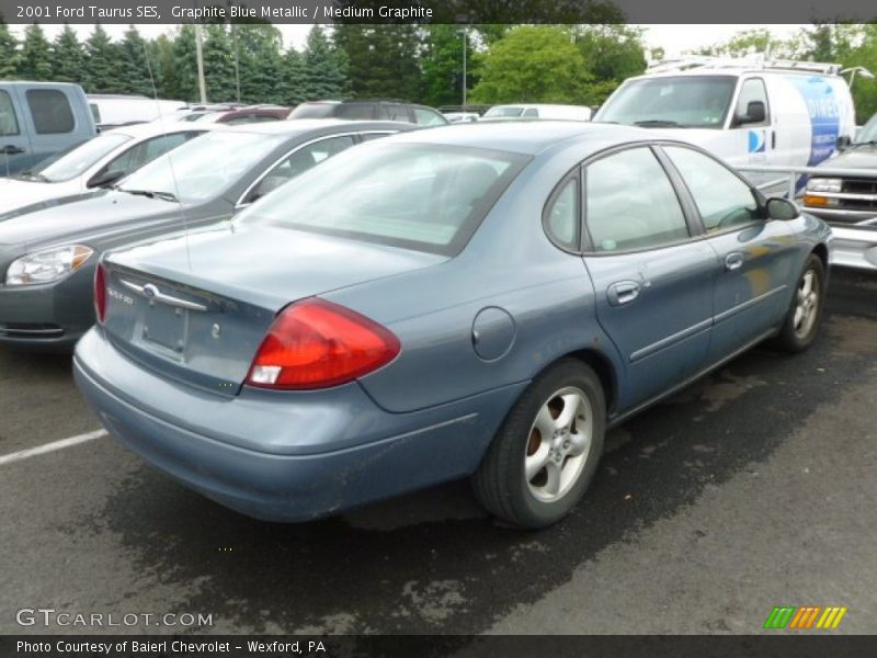 Graphite Blue Metallic / Medium Graphite 2001 Ford Taurus SES