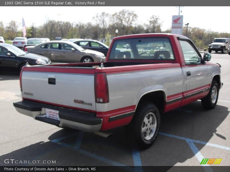 Victory Red / Red 1993 GMC Sierra 1500 SLE Regular Cab