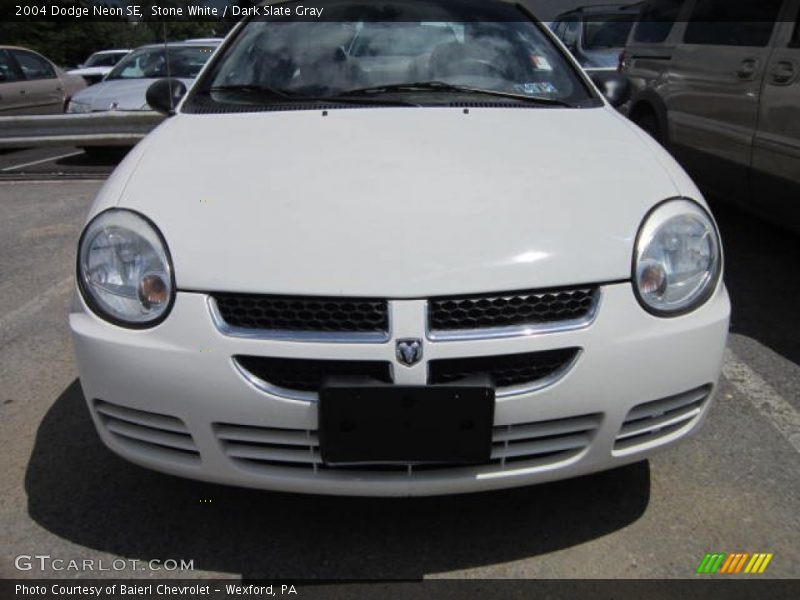 Stone White / Dark Slate Gray 2004 Dodge Neon SE