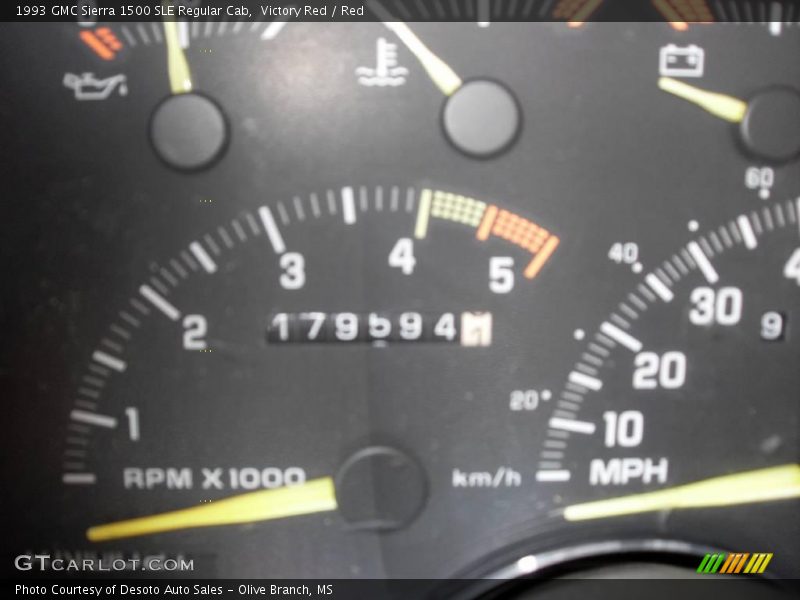 Victory Red / Red 1993 GMC Sierra 1500 SLE Regular Cab