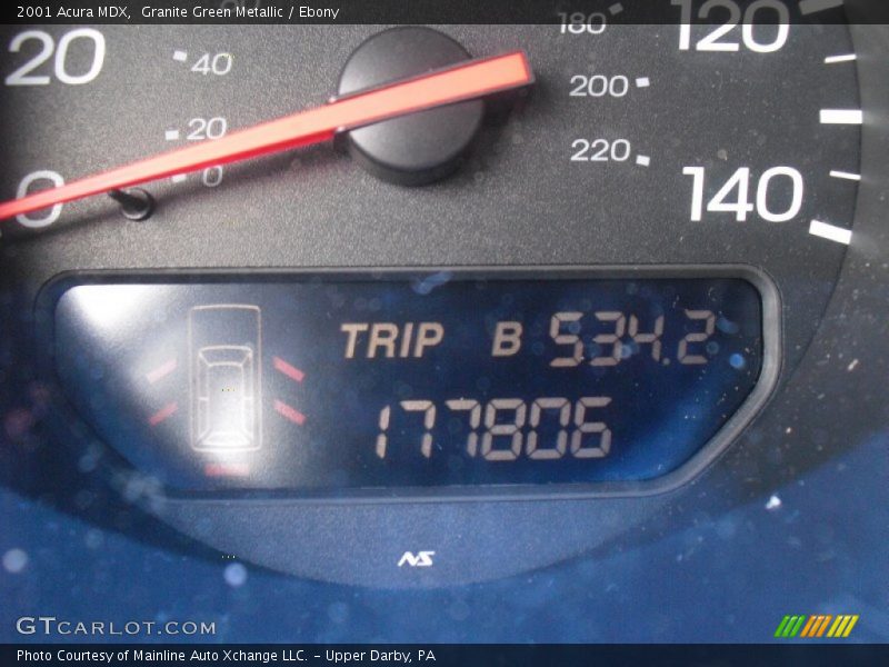 Granite Green Metallic / Ebony 2001 Acura MDX