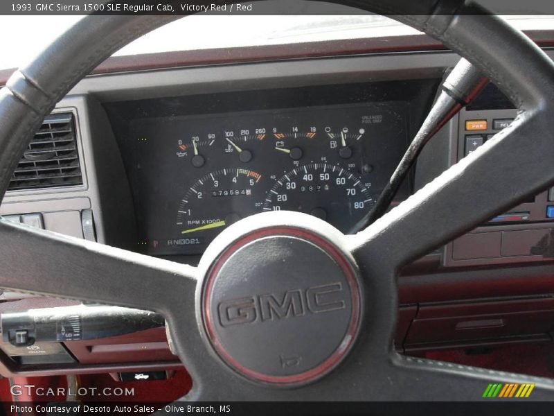 Victory Red / Red 1993 GMC Sierra 1500 SLE Regular Cab