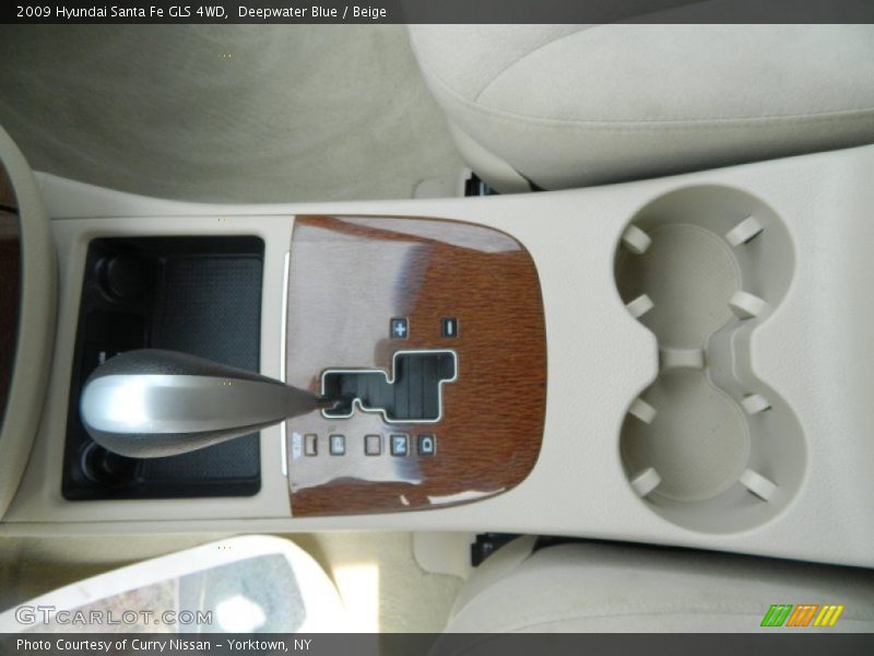 Deepwater Blue / Beige 2009 Hyundai Santa Fe GLS 4WD