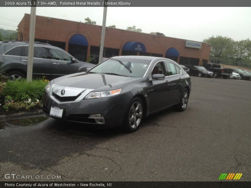 Polished Metal Metallic / Umber/Ebony 2009 Acura TL 3.7 SH-AWD
