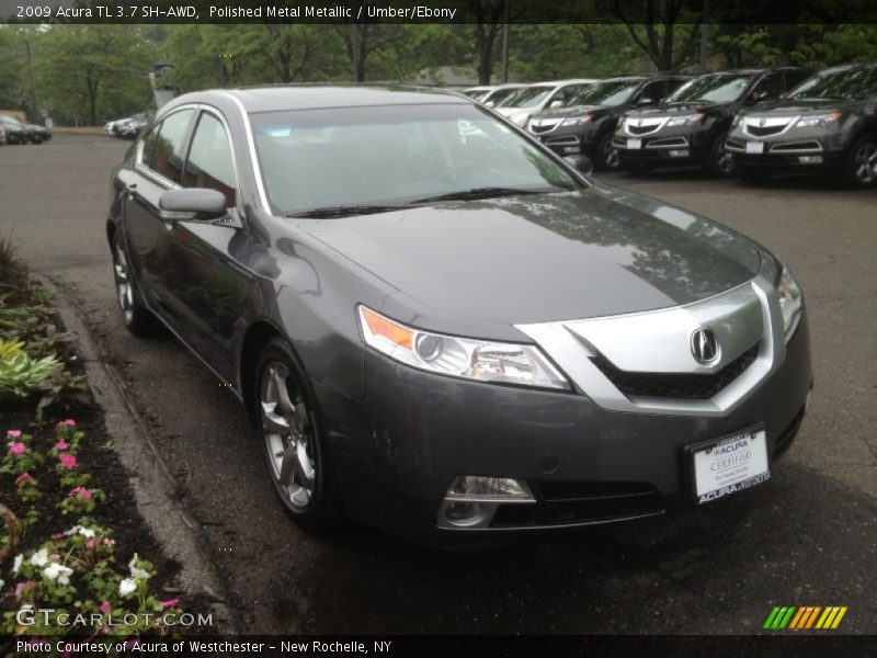 Polished Metal Metallic / Umber/Ebony 2009 Acura TL 3.7 SH-AWD