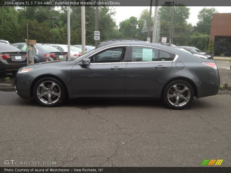 Polished Metal Metallic / Umber/Ebony 2009 Acura TL 3.7 SH-AWD