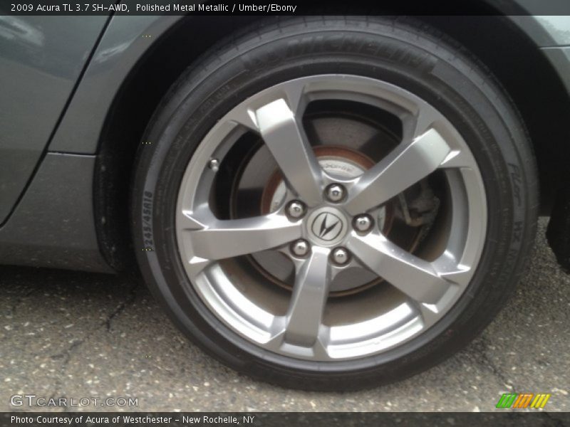 Polished Metal Metallic / Umber/Ebony 2009 Acura TL 3.7 SH-AWD