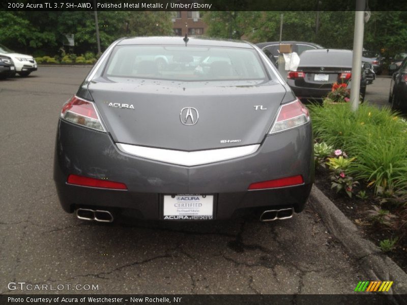 Polished Metal Metallic / Umber/Ebony 2009 Acura TL 3.7 SH-AWD