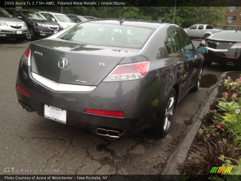 Polished Metal Metallic / Umber/Ebony 2009 Acura TL 3.7 SH-AWD