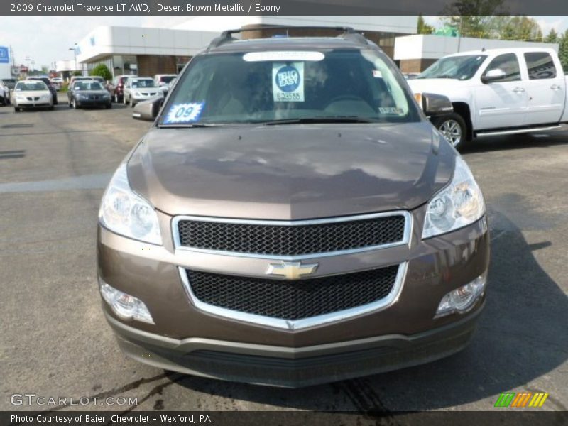Desert Brown Metallic / Ebony 2009 Chevrolet Traverse LT AWD