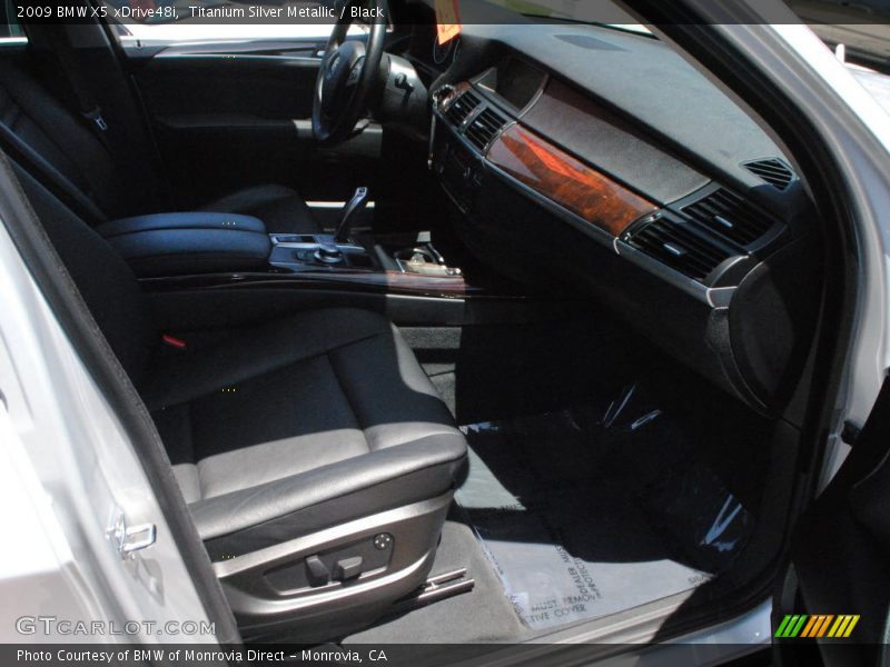 Titanium Silver Metallic / Black 2009 BMW X5 xDrive48i
