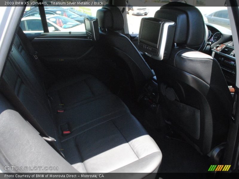 Titanium Silver Metallic / Black 2009 BMW X5 xDrive48i