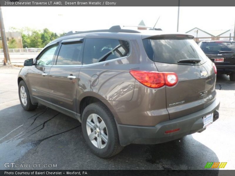 Desert Brown Metallic / Ebony 2009 Chevrolet Traverse LT AWD