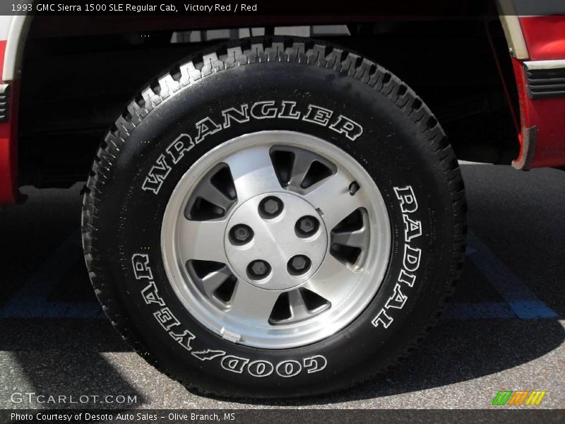 Victory Red / Red 1993 GMC Sierra 1500 SLE Regular Cab