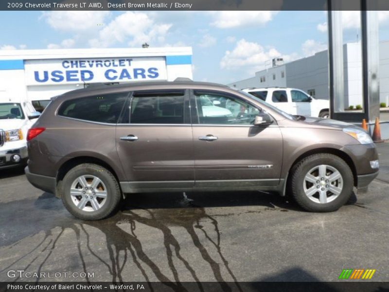 Desert Brown Metallic / Ebony 2009 Chevrolet Traverse LT AWD