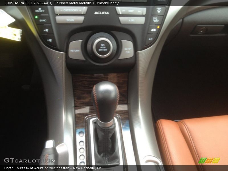 Polished Metal Metallic / Umber/Ebony 2009 Acura TL 3.7 SH-AWD