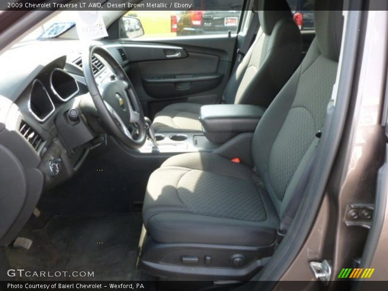 Desert Brown Metallic / Ebony 2009 Chevrolet Traverse LT AWD