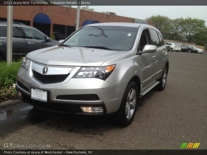 Palladium Metallic / Ebony 2011 Acura MDX Technology