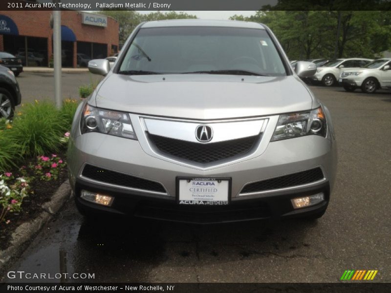 Palladium Metallic / Ebony 2011 Acura MDX Technology