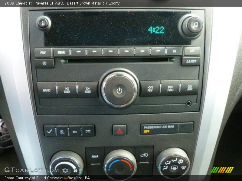 Desert Brown Metallic / Ebony 2009 Chevrolet Traverse LT AWD