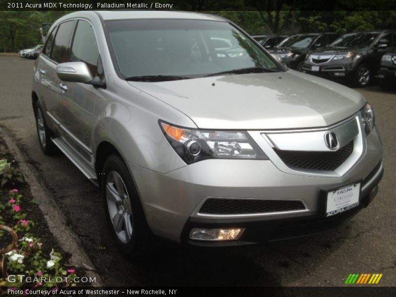 Palladium Metallic / Ebony 2011 Acura MDX Technology