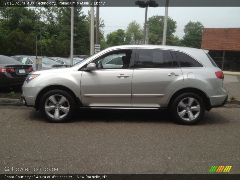 Palladium Metallic / Ebony 2011 Acura MDX Technology