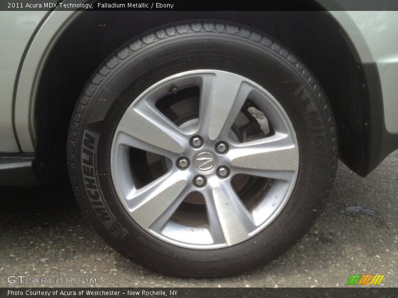 Palladium Metallic / Ebony 2011 Acura MDX Technology