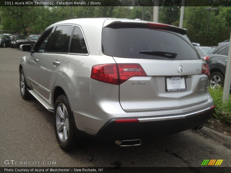 Palladium Metallic / Ebony 2011 Acura MDX Technology