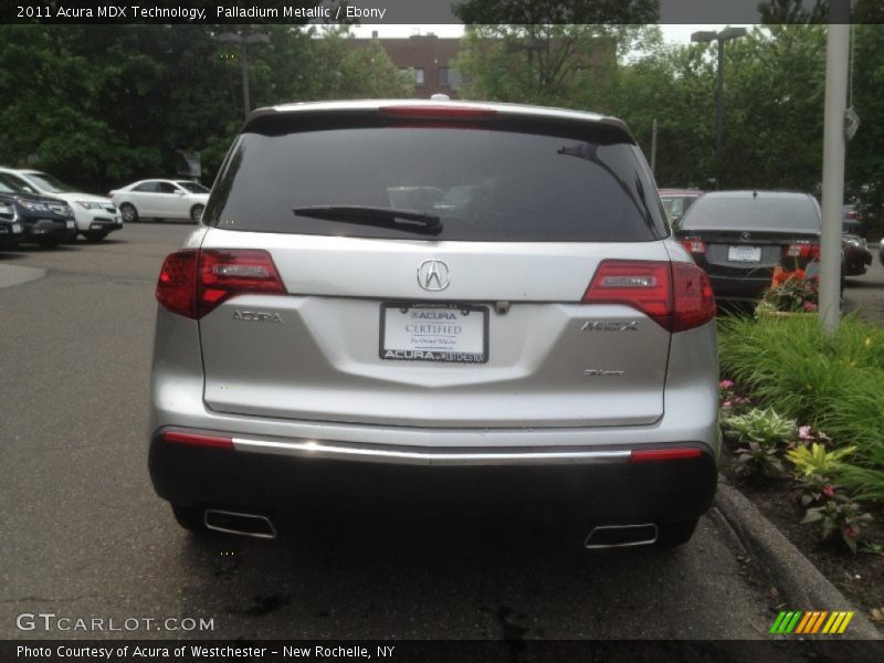 Palladium Metallic / Ebony 2011 Acura MDX Technology