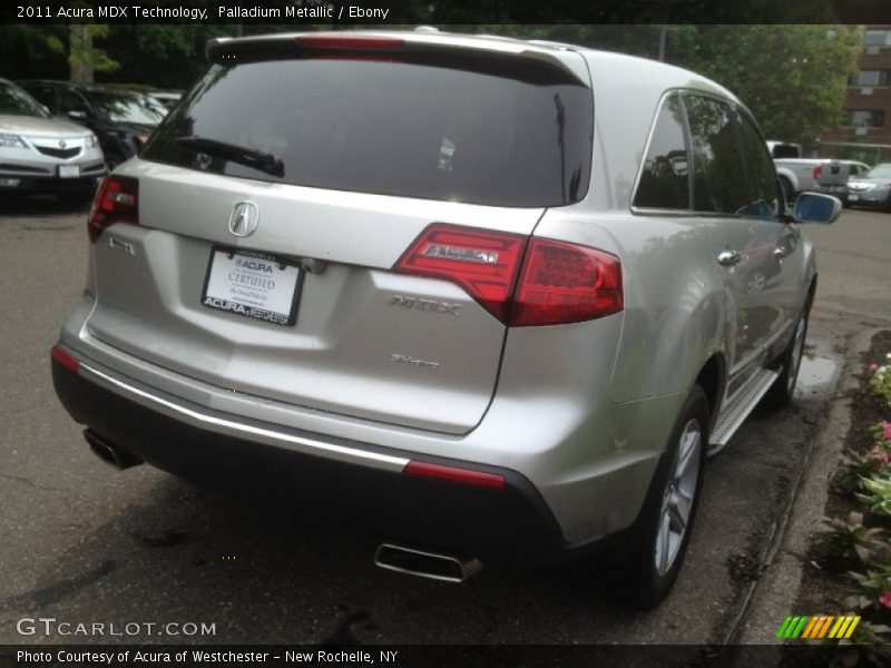 Palladium Metallic / Ebony 2011 Acura MDX Technology