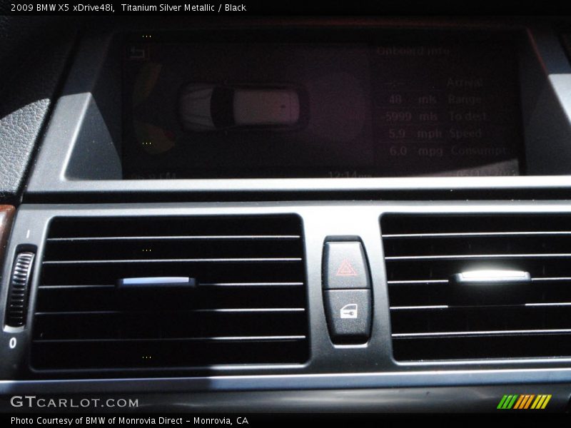 Titanium Silver Metallic / Black 2009 BMW X5 xDrive48i