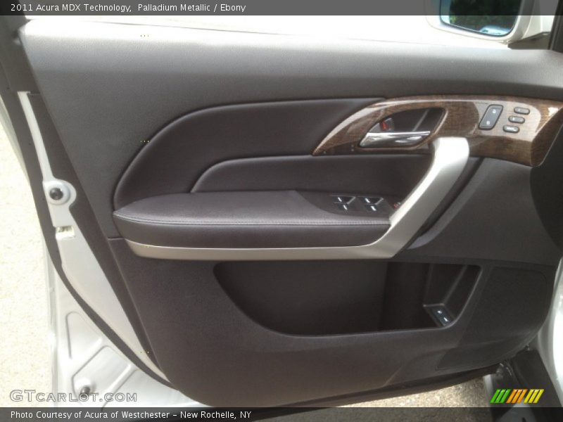 Palladium Metallic / Ebony 2011 Acura MDX Technology