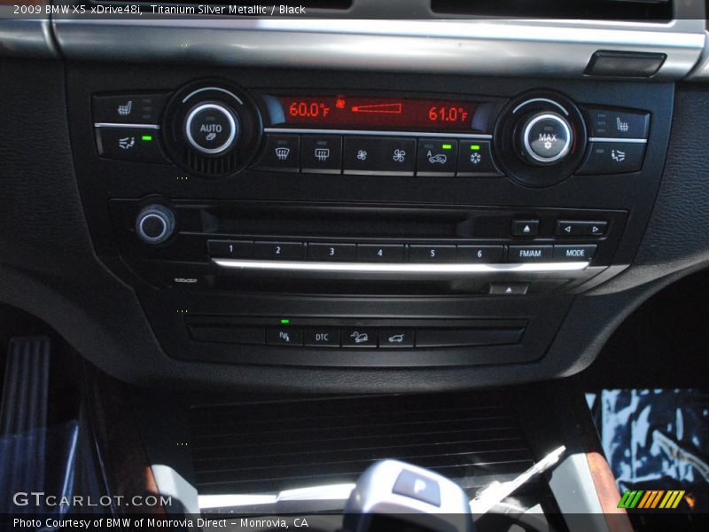 Titanium Silver Metallic / Black 2009 BMW X5 xDrive48i