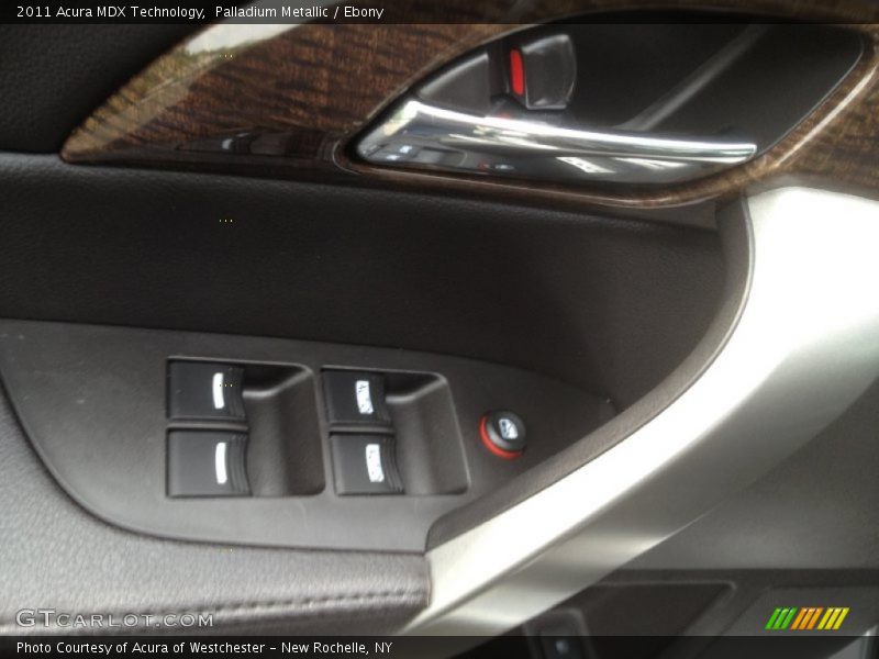 Palladium Metallic / Ebony 2011 Acura MDX Technology